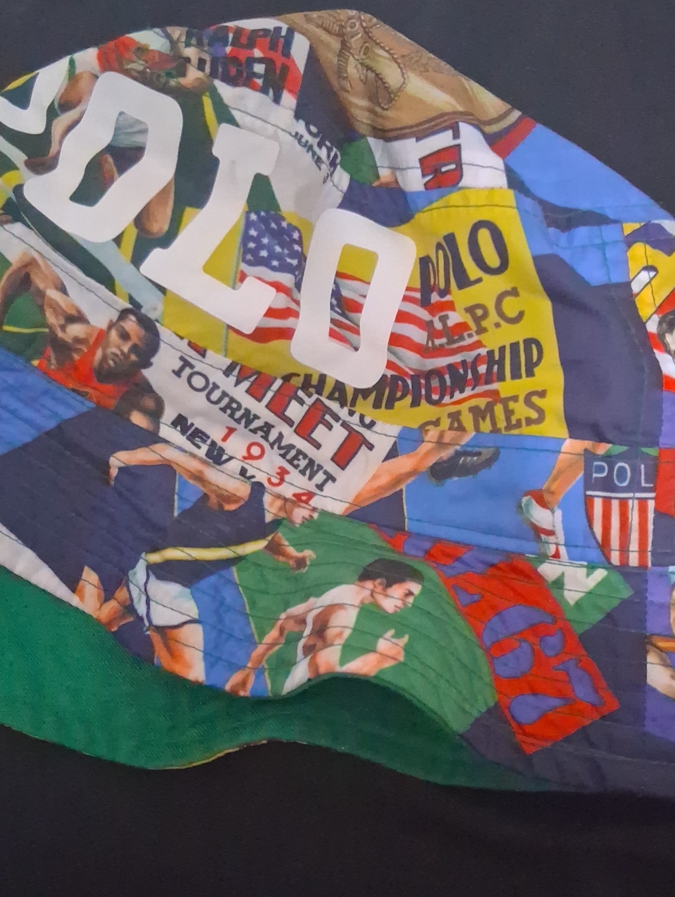 Polo Patchwork Graphic Bucket Hat - Multicolor